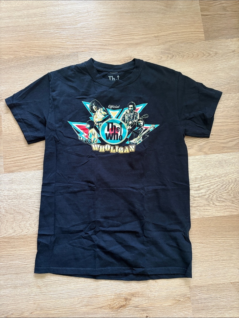 The Who Graphic Tee in Black with Multicolor Print